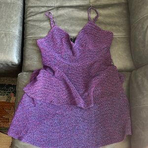 Lulu brand purple sparkling dress size large